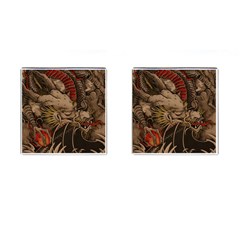 Chinese Dragon Cufflinks (square)