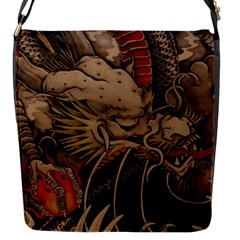 Chinese Dragon Flap Messenger Bag (s) by Amaryn4rt