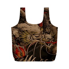 Chinese Dragon Full Print Recycle Bags (m)  by Amaryn4rt