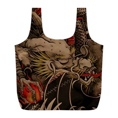 Chinese Dragon Full Print Recycle Bags (l)  by Amaryn4rt