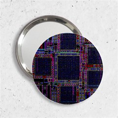 Technology Circuit Board Layout Pattern 2 25  Handbag Mirrors