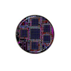 Technology Circuit Board Layout Pattern Hat Clip Ball Marker (4 Pack) by Amaryn4rt