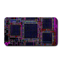 Technology Circuit Board Layout Pattern Medium Bar Mats by Amaryn4rt