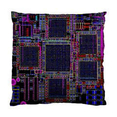 Technology Circuit Board Layout Pattern Standard Cushion Case (two Sides) by Amaryn4rt