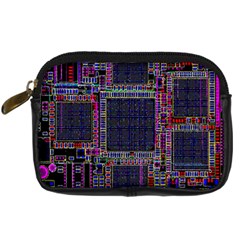 Technology Circuit Board Layout Pattern Digital Camera Cases by Amaryn4rt