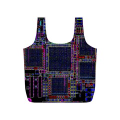 Technology Circuit Board Layout Pattern Full Print Recycle Bags (s)  by Amaryn4rt