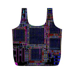 Technology Circuit Board Layout Pattern Full Print Recycle Bags (m)  by Amaryn4rt