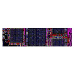 Technology Circuit Board Layout Pattern Satin Scarf (oblong) by Amaryn4rt