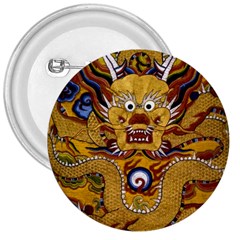 Chinese Dragon Pattern 3  Buttons by Amaryn4rt