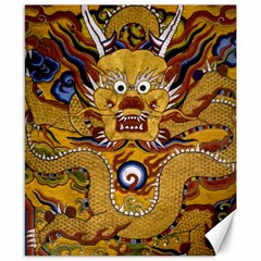 Chinese Dragon Pattern Canvas 8  X 10 