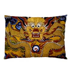 Chinese Dragon Pattern Pillow Case by Amaryn4rt