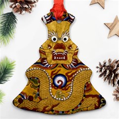 Chinese Dragon Pattern Christmas Tree Ornament (two Sides)