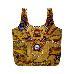 Chinese Dragon Pattern Full Print Recycle Bags (m) 