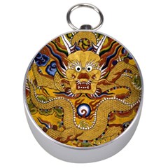 Chinese Dragon Pattern Silver Compasses by Amaryn4rt