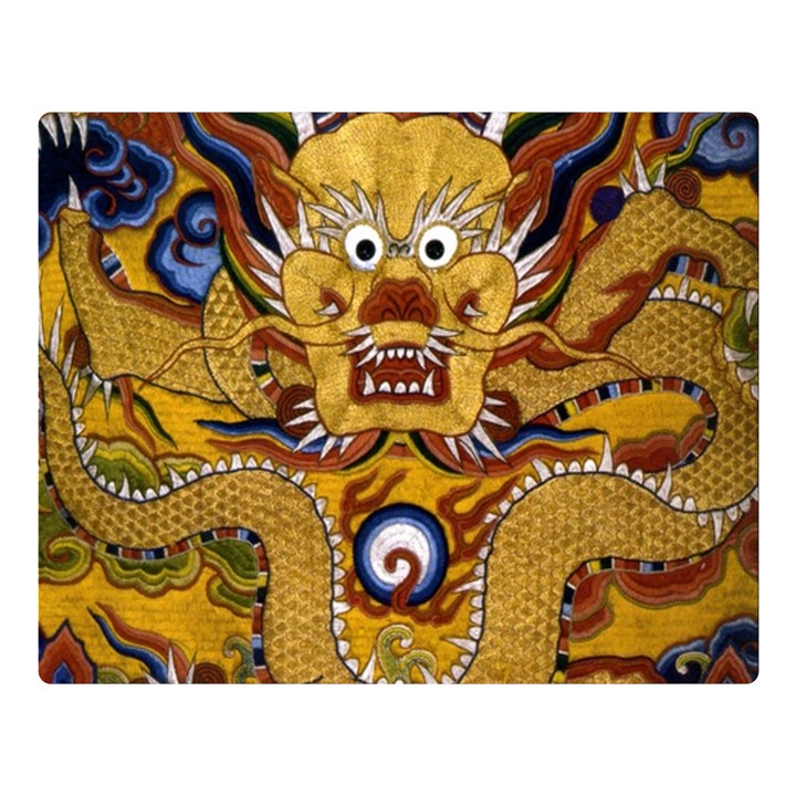 Chinese Dragon Pattern Double Sided Flano Blanket (Large) 