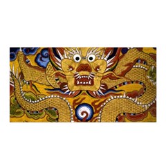 Chinese Dragon Pattern Satin Wrap by Amaryn4rt