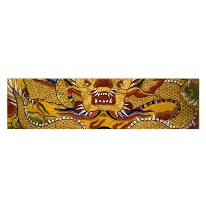 Chinese Dragon Pattern Satin Scarf (Oblong)