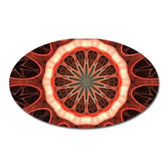 Circle Pattern Oval Magnet