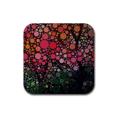 Circle Abstract Rubber Coaster (square) 