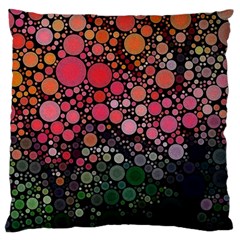 Circle Abstract Large Cushion Case (one Side) by Amaryn4rt