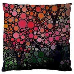 Circle Abstract Large Flano Cushion Case (one Side) by Amaryn4rt