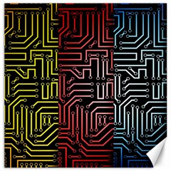 Circuit Board Seamless Patterns Set Canvas 12  X 12  