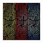 Circuit Board Seamless Patterns Set Medium Glasses Cloth Front