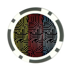 Circuit Board Seamless Patterns Set Poker Chip Card Guard by Amaryn4rt