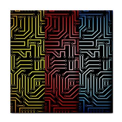 Circuit Board Seamless Patterns Set Face Towel by Amaryn4rt