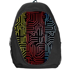 Circuit Board Seamless Patterns Set Backpack Bag