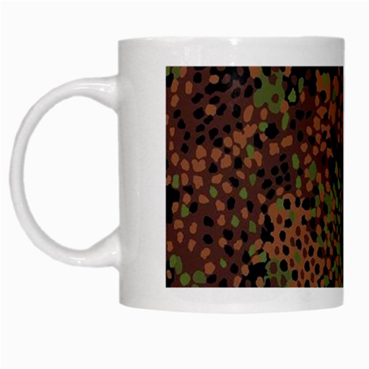 Digital Camouflage White Mugs