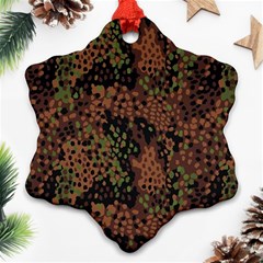 Digital Camouflage Snowflake Ornament (two Sides)