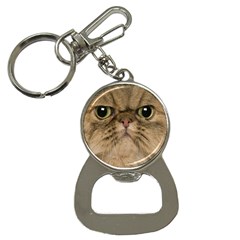 Cute Persian Cat Face In Closeup Button Necklaces by Amaryn4rt