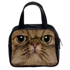 Cute Persian Cat Face In Closeup Classic Handbags (2 Sides) by Amaryn4rt