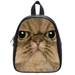 Cute Persian Cat Face In Closeup School Bags (small)  by Amaryn4rt