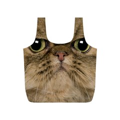 Cute Persian Cat Face In Closeup Full Print Recycle Bags (s)  by Amaryn4rt