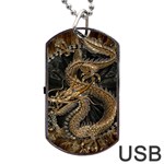 Dragon Pentagram Dog Tag USB Flash (Two Sides) Front