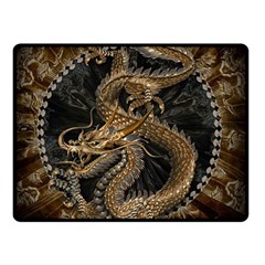 Dragon Pentagram Double Sided Fleece Blanket (small)  by Amaryn4rt