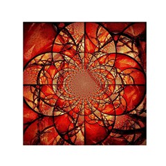 Dreamcatcher Stained Glass Small Satin Scarf (square) by Amaryn4rt