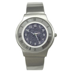 Excellent Seamless Slate Stone Floor Texture Stainless Steel Watch