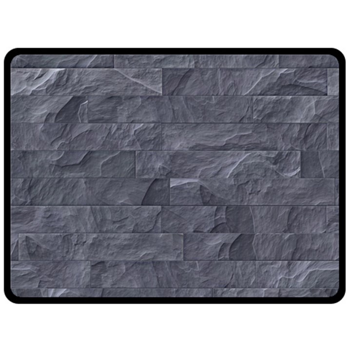 Excellent Seamless Slate Stone Floor Texture Fleece Blanket (Large) 