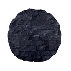 Excellent Seamless Slate Stone Floor Texture Standard 15  Premium Round Cushions by Amaryn4rt