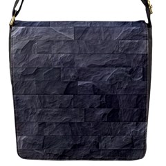 Excellent Seamless Slate Stone Floor Texture Flap Messenger Bag (s)