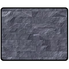 Excellent Seamless Slate Stone Floor Texture Double Sided Fleece Blanket (medium)  by Amaryn4rt