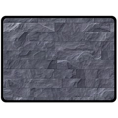 Excellent Seamless Slate Stone Floor Texture Double Sided Fleece Blanket (large)  by Amaryn4rt