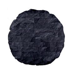 Excellent Seamless Slate Stone Floor Texture Standard 15  Premium Flano Round Cushions