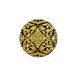 Flower Pattern In Traditional Thai Style Art Painting On Window Of The Temple Golf Ball Marker (4 pack) Front