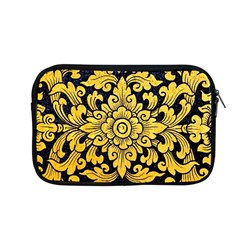 Flower Pattern In Traditional Thai Style Art Painting On Window Of The Temple Apple Macbook Pro 13  Zipper Case