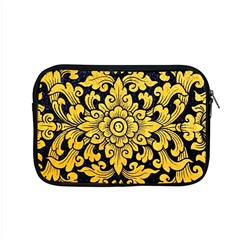 Flower Pattern In Traditional Thai Style Art Painting On Window Of The Temple Apple Macbook Pro 15  Zipper Case by Amaryn4rt