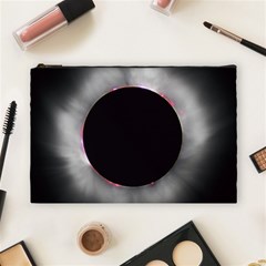 Solar Eclipse Cosmetic Bag (large)  by Amaryn4rt